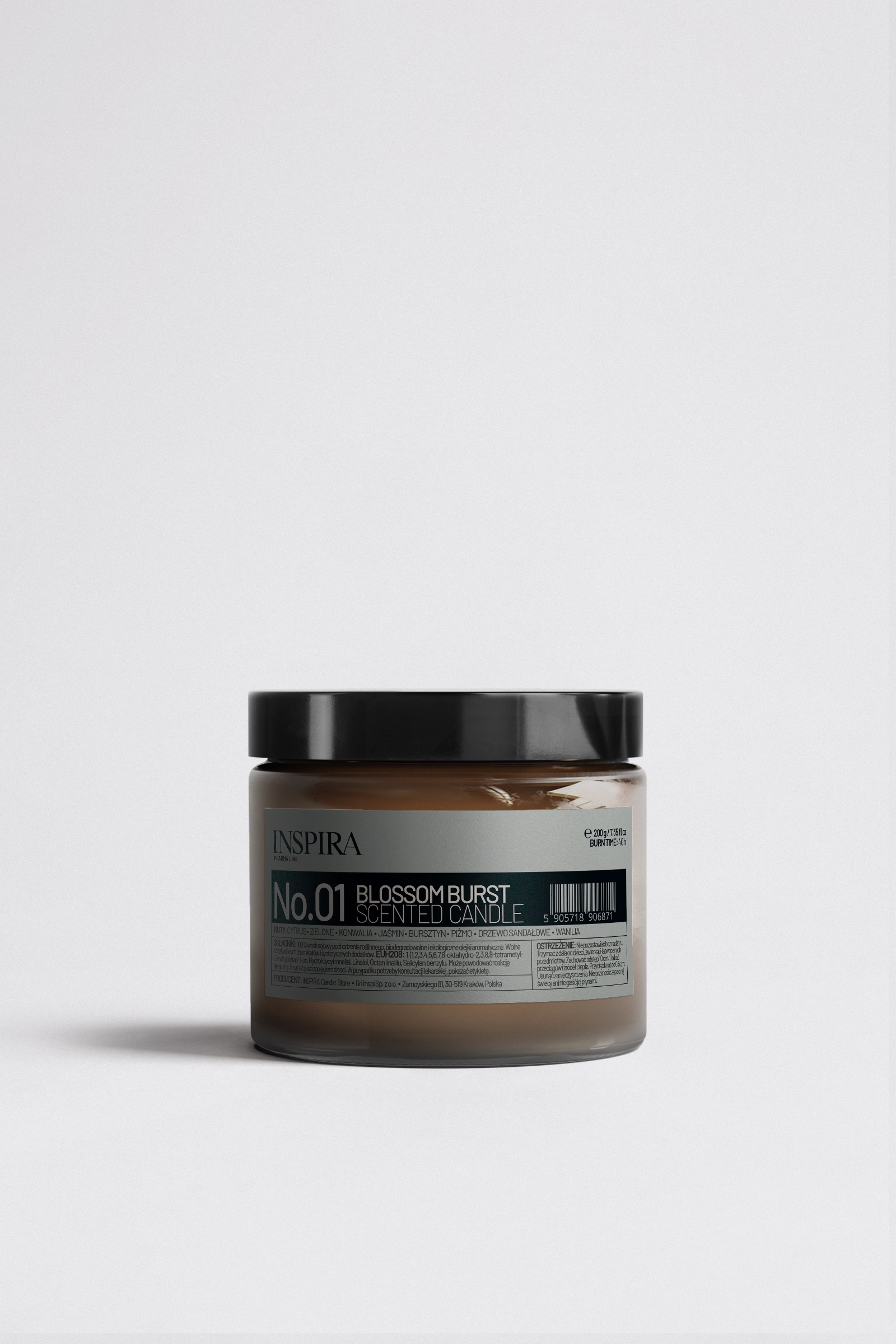Świeca sojowa o kwiatowym zapachu 250 ml