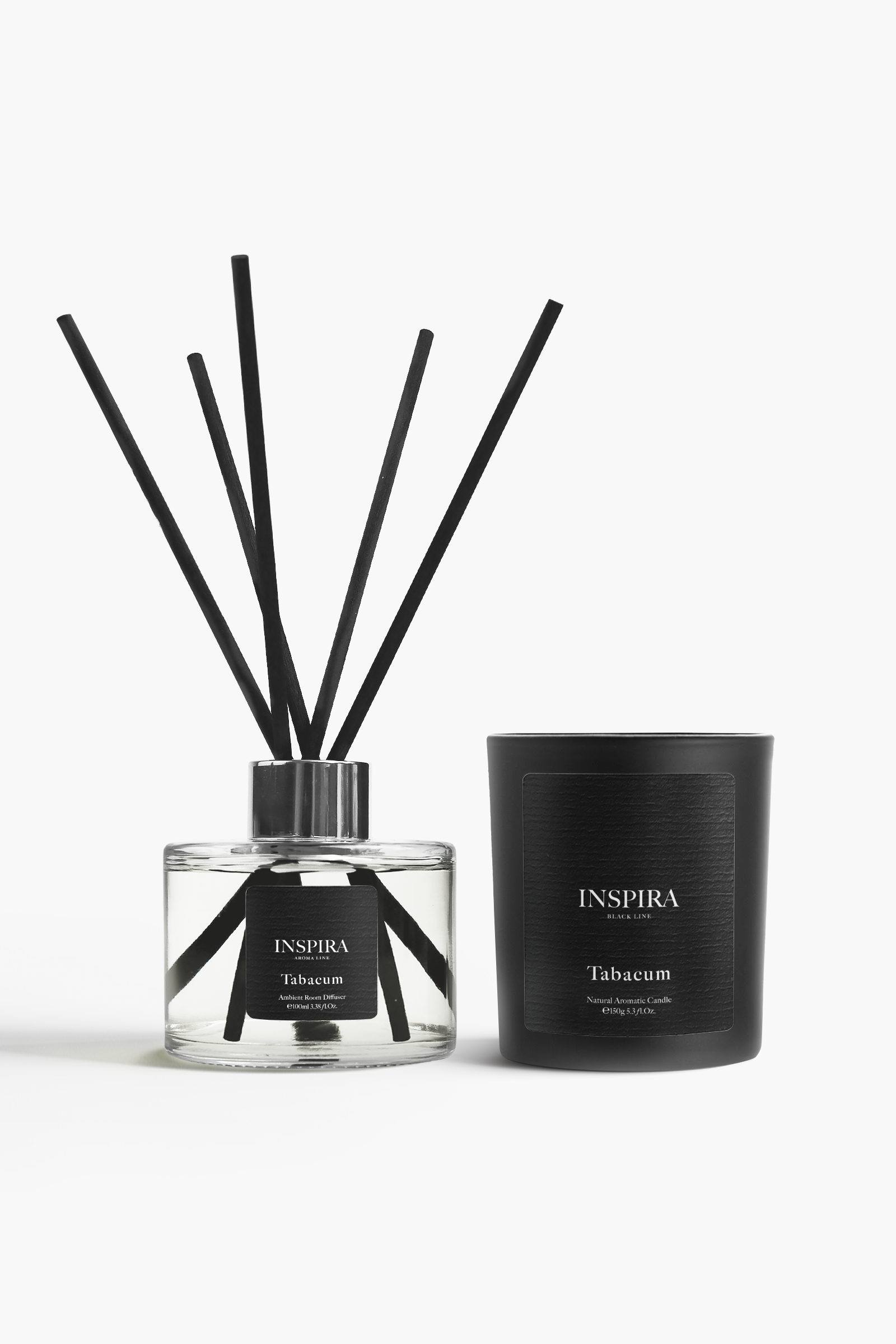 zestaw świeca i dyfuzor o zapachu wanilii i tytoniu vanilla tobacco