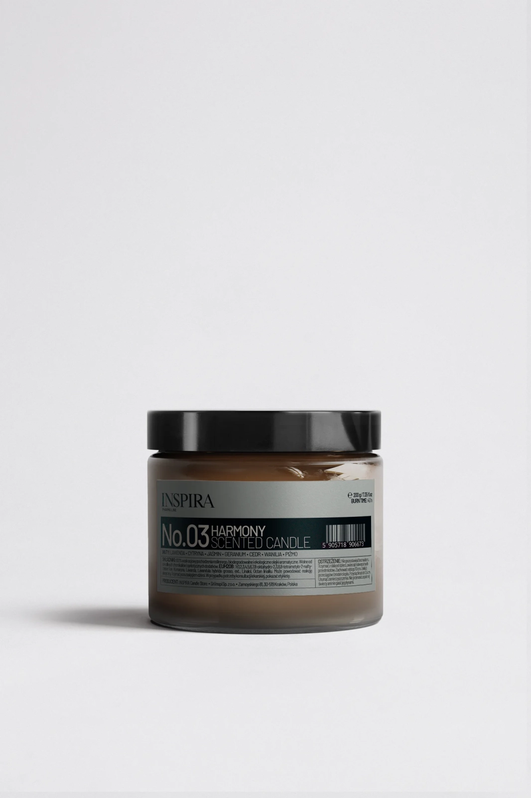 świeca sojowa  o zapachu lawendowym 250 ml 2 knoty